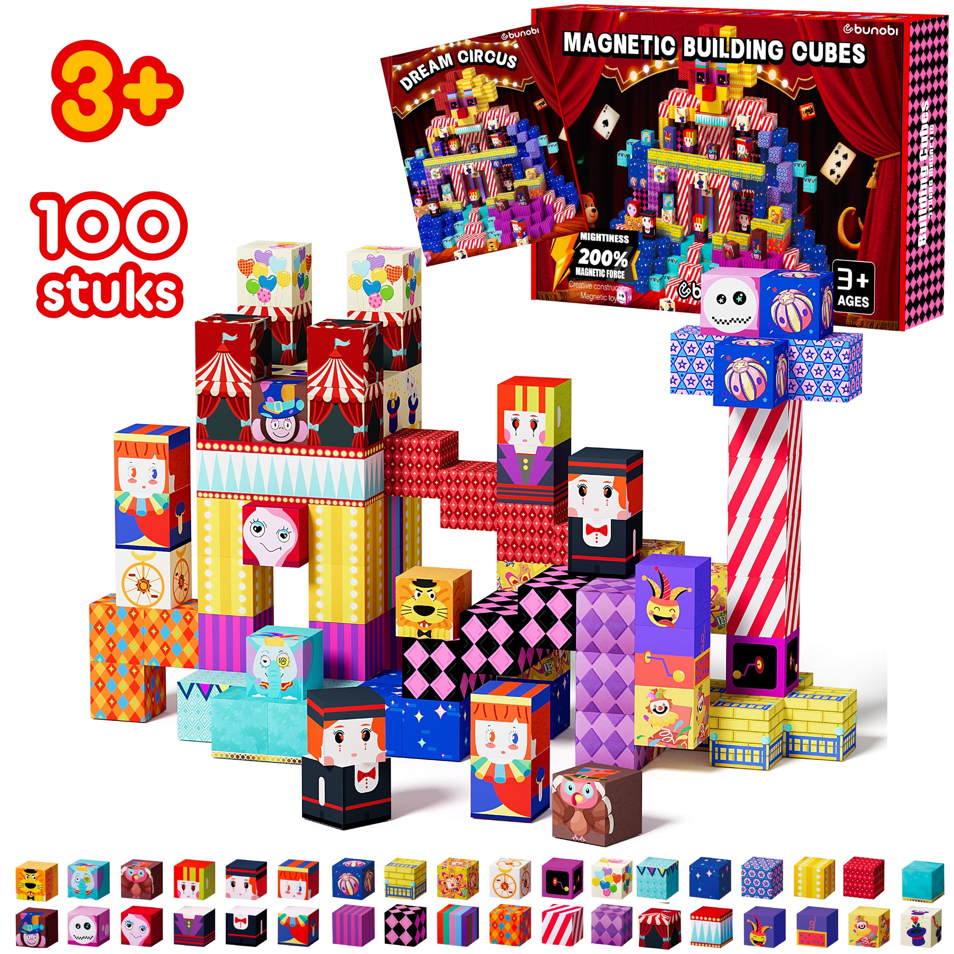 Bunobi Magnetic Cubes Circus