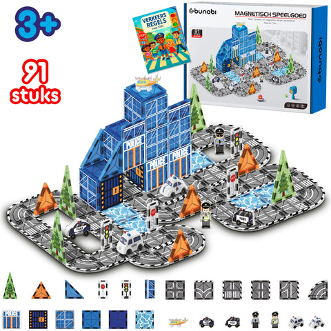 Bunobi Magnetic Tiles Politiestation